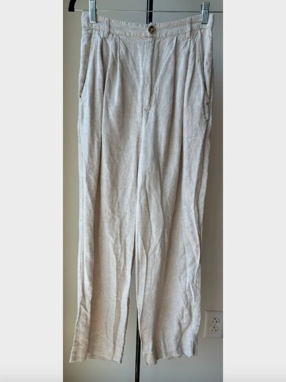 Reformation Mason Linen Pants - Size 4